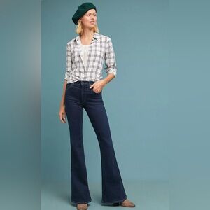 COH Citizens of Humanity Chloe Mid Rise Super Flare Jeans Size 27 Trendy Hipster